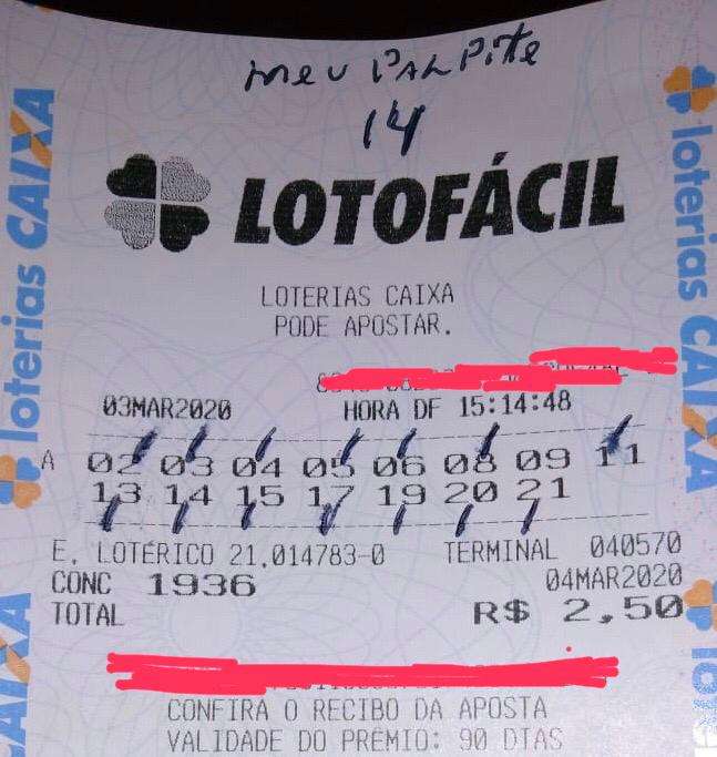 Desdobramento lotofácil - palpite do concurso 1936